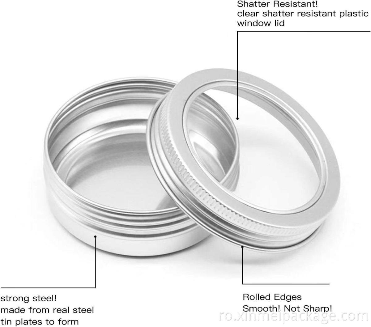 refillable aluminum tin 60ml